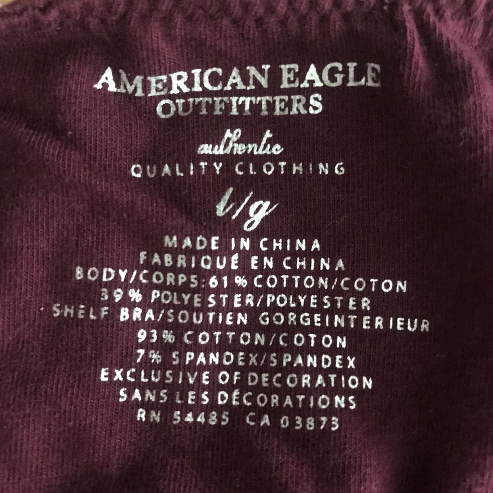 AE Maroon Tank - Picture 3 of 3